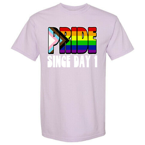 Pride Since Day 1 Comfort Colors Heavyweight Tee